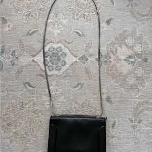 3.1 Phillip Lim Black Leather Crossbody with Silver Chain